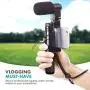 Movo Smartphone Video Rig with Stereo Microphone, Grip Handle, Wrist Strap for iPhone 5, 5S, 6, 6S, 7, 8, X, XS, XS Max, 11, 11 Pro, Samsung Galaxy S5, S6, S7, S8, S9 - Vlogging Equipment, Vlog Mic Movo Smartphone Video Rig with Stereo Microphone, Grip Handle, Wrist Strap for iPhone 5, 5S, 6, 6S, 7, 8, X, XS, XS Max, 11, 11 Pro, Samsung Galaxy S5, S6, S7, S8, S9 - Vlogging Equipment, Vlog Mic