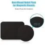 WizGear Mount Metal Plate with Adhesive for MagneticCradle-less Mount - 4 Pack, 2 Rectangle and 2 Round (Compatible with Magnetic Mounts) Black WizGear Mount Metal Plate with Adhesive for MagneticCradle-less Mount - 4 Pack, 2 Rectangle and 2 Round (Compatible with Magnetic Mounts) Black