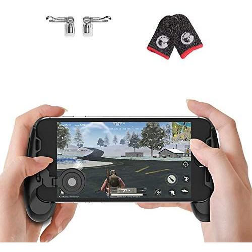GameSir F1 Grip Game Controller Mobile Joystick Gamepad + GameSir F2 Shooting Trigger + GameSir Talons Game Finger Sleeve Sets [1 Pack]