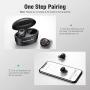 Bluetooth Earbuds Wireless, POWERADD S9 Noise Cancelling TWS Ear Buds with Microphone and True BT 5.0 IPX7 Waterproof in-Ear Headphones, Ergonomic Bass Stereo Earphones with Charging Case, Black