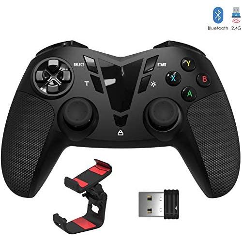 PS3 PC Bluetooth/2.4G Wireless Dual Vibration Controller, Delta essentials Call of Duty Mobile PUBG Mobile Controller Gamepad Support PC (Windows XP/7/8/8.1/10/Vista), PS3, Android OS