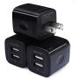 USB Wall Charger, Ailkin 2.1A Dual Port Portable Universal USB Wall Charger Adapter Compatible with iPhone X/8/7/6S/6S Plus, iPad Pro/Air 2/mini2, Galaxy S7/S6/Edge/Plus, Note 5/4, LG, HTC, and More