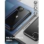 i-Blason Ares Case for iPhone 11 Pro Max 2019 Release, Dual Layer Rugged Clear Bumper Case with Built-in Screen Protector (Blue)