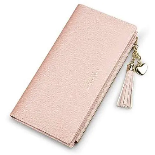 Wallets for Women Leather Cell Phone Case Holster Bag Long Slim Credit Card Holder Cute Minimalist Coin Purse Thin Large Capacity Zip Clutch Handbag Wallet for Girls Ladies (Pink) Wallets for Women Leather Cell Phone Case Holster Bag Long Slim Credit Card Holder Cute Minimalist Coin Purse Thin Large Capacity Zip Clutch Handbag Wallet for Girls Ladies (Pink)