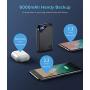 EAFU Portable Charger, LED Display Dual 3A High-Speed Power Bank with USB C Output & Flashlight, The Lightest 6000mAh External Phone Battery Pack for iPhone 11 Pro X 8 AirPods iPad Samsung S10 Google