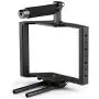 Movo SCG-30 Aluminum Alloy DSLR Camera Cage with Top Handle Grip - Camera Holder with Shoe Mount and 15mm Rod for DLSR Cameras Movo SCG-30 Aluminum Alloy DSLR Camera Cage with Top Handle Grip - Camera Holder with Shoe Mount and 15mm Rod for DLSR Cameras