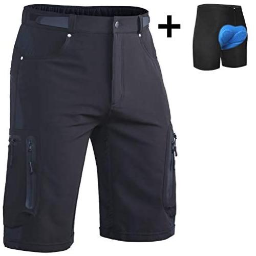 Ally Mens MTB Mountain Bike Short Bicycle Cycling Biking Riding Shorts Cycle Wear Relaxed Loose-fit