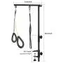 ORGPET Foldable Dog Grooming Arm - Adjustable 35 inch Pet Grooming Tool with Clamp, Loop Noose, No Sit Haunch Holder for Medium & Small Pets