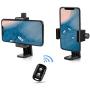 UBeesize Cell Phone Tripod Mount with Wireless Remote, Selfie Stick Monopod Head and Tripod Adapter Stand Holder Compatible with iPhone Android and All Phones