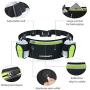 URPOWER Running Belt Multifunctional Zipper Pockets Water Resistant Waist Bag, with 2 Water Bottles Waist Pack for Running Hiking Cycling Climbing and for 6.1 inches Smartphones
