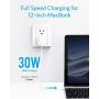 USB C Charger [GaN Tech], Anker 30W Ultra Compact Type-C Wall Charger with Power Delivery, PowerPort Atom PD 1 for iPhone 11/11 Pro/Max/XS/XR, iPad Pro, MacBook 12, Pixel, Galaxy, and More