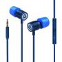 Wired Earbuds - LUDOS Ultra in Ear Headphones with Microphone, Earphones with Mic and Volume Control, Memory Foam, Reinforced Cable, Bass Compatible with iPhone, Apple, iPad, Computer, Laptop, PC