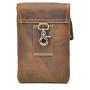NKns Fanny Pack Mens Leather Purse Mens Pockets Mobile Phone Bag Mens Passport Holder