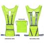 Illumifun Reflective Vest Running Gear, 2 Flash Mode LED Safety Vest with Large Pocket, Adjustable High Visibility Gear for Your Night Cycling Motorcycle Running Jogging Dog Walking