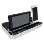 Mcbazel iPega PG 9119 Multi-Purpose Dual Charging Station Dock with Audio Speaker for Nintendo Switch iOS Android Smart Phone Silver Mcbazel iPega PG 9119 Multi-Purpose Dual Charging Station Dock with Audio Speaker for Nintendo Switch iOS Android Smart Phone Silver