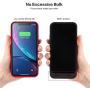Gixvdcu Battery Case for iPhone XR, Newest [6800mAh] Portable Charging Case Rechargeable Extended Battery Pack for iPhone XR Backup Battery Portective Charger Case(6.1 inch) - Red