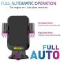 BROQLI Fast Wireless Car Charger Mount Kit, One Touch Automatic Clamping Qi Cell Phone 10W Power Charging Air Vent Dashboard Holder iPhone X/Xs Max/XR/8/8+,Galaxy S10/S10+/S9/S9+/S8/S8+ (HIMAN Black)