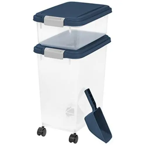 IRIS USA, Inc. 3- Piece Airtight Pet Food Storage Container Combo IRIS USA, Inc. 3- Piece Airtight Pet Food Storage Container Combo