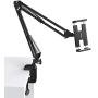 UGREEN Tablet Mount Lazy Holder Adjustable Long Arm Clamp Compatible for iPad Air Pro Mini, iPhone 11 Pro Max SE X 8 7 6 6S, Samsung Galaxy S9 Plus S8, Nintendo Switch, Max 12.9 Inch Cell Phone Tablet