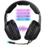 SADES SA818 Updated Gaming Headset Over-The-Ear-Headphone for PS4, PC, Xbox One Controller, Game Headset with Microphone, with Soft Memory Earmuffs