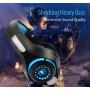 Pro Gaming Headset for PC PS4 Xbox One Surround Sound Over-Ear Headphones with Mic LED Light Bass Surround Soft Memory Earmuffs for Computer Laptop Switch Games Kid’s Boy’s Teen’s Gifts