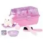 Play Circle by Battat – Pink Cat Grooming Kit – Pretend Play Cat Carrier with Plush Kitten, Brush, Toy Food, and Accessories – Pet Care Set for Kids Ages 2 and Up (7 Pieces)