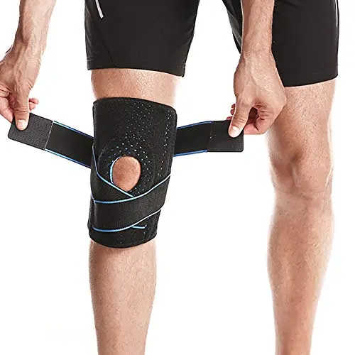 Knee Brace Support with Patella Gel Pads & Side Stabilizers for Knee Pain - Knee Compression Sleeve for Running, Jogging, Sports - Brace for Joint Pain Relief, Arthritis and Injury Recovery (Blue) Knee Brace Support with Patella Gel Pads & Side Stabilizers for Knee Pain - Knee Compression Sleeve for Running, Jogging, Sports - Brace for Joint Pain Relief, Arthritis and Injury Recovery (Blue)