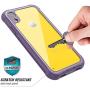 Justcool Designed for iPhone XR Case, Clear Full Body Heavy Duty Protection with Built-in Screen Protector Shockproof Rugged Cover Designed for iPhone XR Cases (2018) 6.1 Inch (Purple)