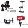 Adjustable Articulating Camera Clamp Action Camera Bike Mount Compatible with Monitor LED Action Camera Gopro 7 OSMO Action DSLR Canon Nikon Sony