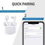 Wireless Earbuds, HOMOGO Bluetooth 5.0 Snug Wireless Earphones with Charging Case, Touch Control HiFi Stereo Long Battery Life Earbuds, Built-in Mic Earbuds for Sporting, Driving