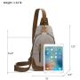Canvas Sling Bag Small Crossbody Backpack Shoulder Casual Daypack Rucksack for Men Women Outdoor Cycling Hiking Travel