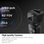 Snoppa Vmate Gimbal Camera 3 Axis Handheld Gimbal Stabilizer with 4K Smart Camera, 200Mbps High Bitrate, H265, 90°Rotating Lens, 220min Runtime, WiFi Connect, Built-in Mic & Bluetooth Mic Support
