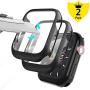 Alinsea Screen Protector for Apple Watch 40mm Case with Built-in Tempered Glass Screen Protector [2 Pack] [Daily Waterproof] [3D Full Coverage] All Around Cover Bumper Case for iwatch 40mm Series 4/5