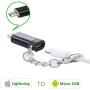 iPhone to Android Adapter, HkittyXiong Apple Lightning to Micro USB Cable Adaptor Charge Sync Connector for Smartphone, Tablet, GPS, Power Bank Through Apple Lighting Cable