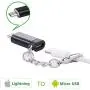 iPhone to Android Adapter, HkittyXiong Apple Lightning to Micro USB Cable Adaptor Charge Sync Connector for Smartphone, Tablet, GPS, Power Bank Through Apple Lighting Cable iPhone to Android Adapter, HkittyXiong Apple Lightning to Micro USB Cable Adaptor Charge Sync Connector for Smartphone, Tablet, GPS, Power Bank Through Apple Lighting Cable