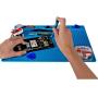 Kaisi S-140 Magnetic Insulation Silicone Soldering Mat Magnetic Repair Mat, Heat Resistant Work Mat 932°F for Repair Electronics, Phone, Soldering Iron, Gun, BGA, Workbench, Size: 13.8 x 9.8 inch