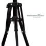 Selfie Stick Tripod, 63" Extendable Tripod Stand with Wireless Remote for iPhone & Android Phone, Camera, Metal Lightweight - Black