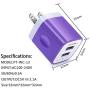 USB Wall Charger, Charger Adapter, Ailkin 3-Pack 2.1Amp Dual Port Quick Charger Plug Cube for iPhone 7/6S/6S Plus/6 Plus/6/5S/5, Samsung Galaxy S7/S6/S5 Edge, LG, HTC, Huawei, Moto, Kindle and More