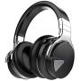 COWIN E7 Active Noise Cancelling Headphones Bluetooth Headphones with Microphone Deep Bass Wireless Headphones Over Ear, Comfortable Protein Earpads, 30 Hours Playtime for Travel/Work, Black