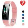 Letsfit Fitness Tracker, Activity Tracker Watch with Heart Rate Monitor, IP68 Waterproof Smart Watch with Step Counter, Calorie Counter, Call & SMS Pedometer Watch for Women Men
