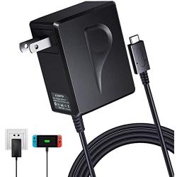 Nintendo Switch AC Adapter - CTPOWER [Enhanced Version] Nintendo Switch Charger with Type C Fast Charging kit(5 FT/1.5M)