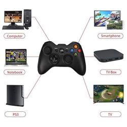 ASDQ HAVA-2.4G Wireless Android Gamepad Joystick Controller Mobile Phone Joypad with Holder for PS3 PC Smartphone TV Box for 360 Windows