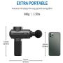 RENPHO Massage Gun Deep Tissue, Portable Massager Gun Deep Tissue Weighted Only 1.5lbs, Handheld Percussion Massage Gun Muscle for Home Gym Office Post-Workout Recovery Pain Soreness Relief