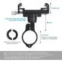Todarrun Universal Bike Phone Mount | Motorcycle Phone Holder Adjustable can 360 Degree Rotation With Fall Prevention Silicone Bands Fits iPhone X|Xs Max Xr 8|8 Plus Galaxy S9 Holds Phones from 3.5-7&quot
