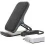 RAIGEN Wireless Charging Stand + Fast Charge AC Adapter Modern Fabric Canvas Design 7.5W for iPhone Xs MAX XR X 8 Plus, 10W for Samsung Galaxy S10 S9 S8 S7 Note 9/8 (Charcoal)