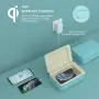 Senerport Phone Soap, Premium 3 in 1 Cell Phone Cleaner, Smartphone 360 Degree Cleaning Box & 10W Wireless Charging & USB-A and Type-C Outputs, for iOS Android Cellphone Money Toothbrushhead Razor…