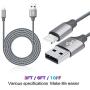 iPhone Charger,Live2Pedal Lightning Cable 3/3/6/6/10FT 5Pack Nylon Braided USB Charging Cable High Speed Data Sync Transfer Cord Compatible with iPhone 11/11 Pro Max/XS MAX/XR/XS/X/8/7/Plus/6S/iPad