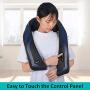 Shiatsu Neck and Shoulder Massager with Heat - Electric Back Massage Pillow with 3D Deep Tissue Kneading for Neck, Shoulder, Back, Legs, and Foot Muscle Pain Relief - Use at Home, Office, or Car