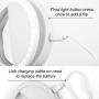 UMsky Selfie Ring Light,Universal Phone Selfie Ring Light,Portable LED Selfie Light Ring Lights for Android/iPhone, Rechargeable Brightness Portable Selfie Light Ring(White)