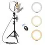 Ring Light 10" with Tripod Stand – PregDoc LED Camera Selfie Light Ring for Live Stream, YouTube Video, Makeup, Photography Lighting Compatible with iPhone Android Ring Light 10" with Tripod Stand – PregDoc LED Camera Selfie Light Ring for Live Stream, YouTube Video, Makeup, Photography Lighting Compatible with iPhone Android